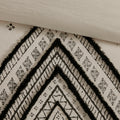 3 Piece Cotton And Flax Linen Blend Comforter Set Natural Full Queen Queen White Black Cotton