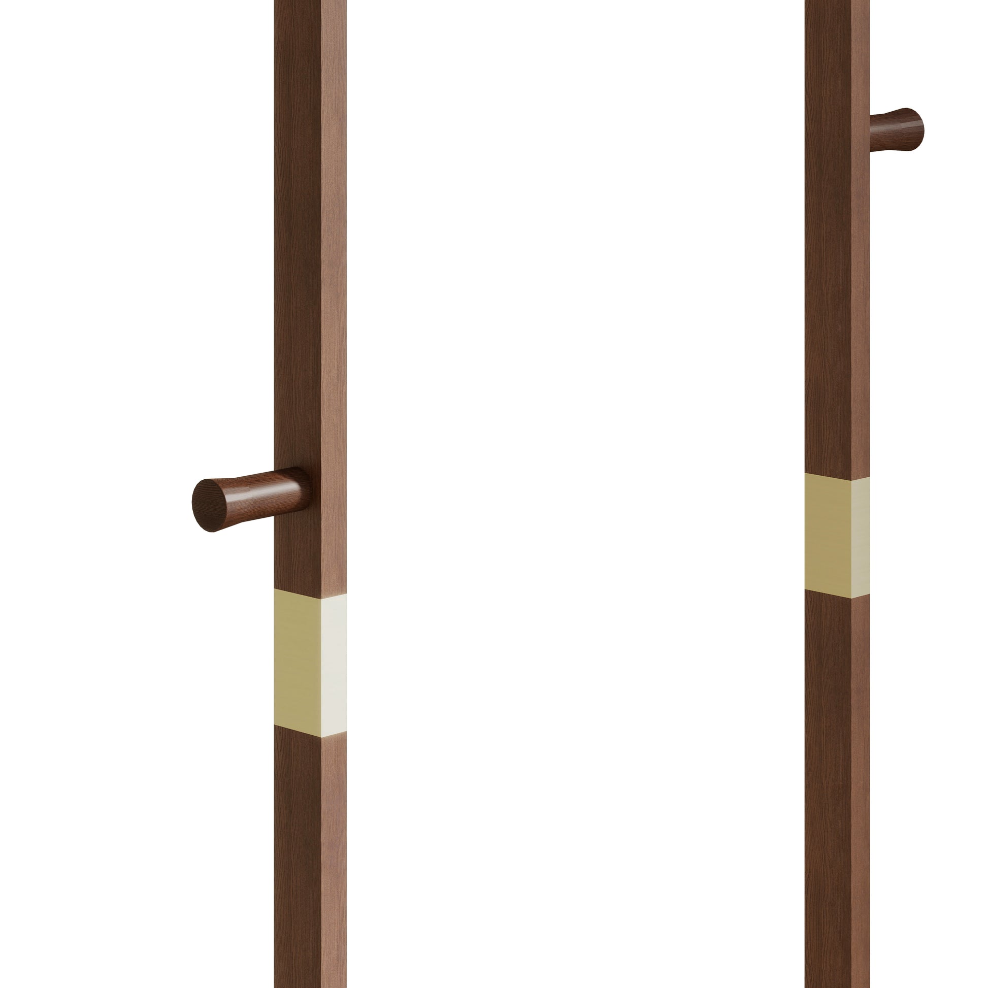 Coat Racks Solid Wood Hanger 23.6* 11*64.1In Solid Environmental Protection Easy To Assemble Beautiful Can Be Placed In The Bedroom Entrance Living Room Walnut Walnut Brown American Design,Art