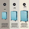 Luggage Suitcase 3 Piece Sets Hardside Carry On Luggage With Spinner Wheels 20
