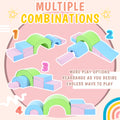 5 Piece Kids Climbing Toys For Toddlers, Foam Climbing Blocks For Babies, Kids Crawling And Climbing Indoor Active Play Structure Colorful Under 50 Lbs Cute Foam 1 To 2 Years Pu Indoor