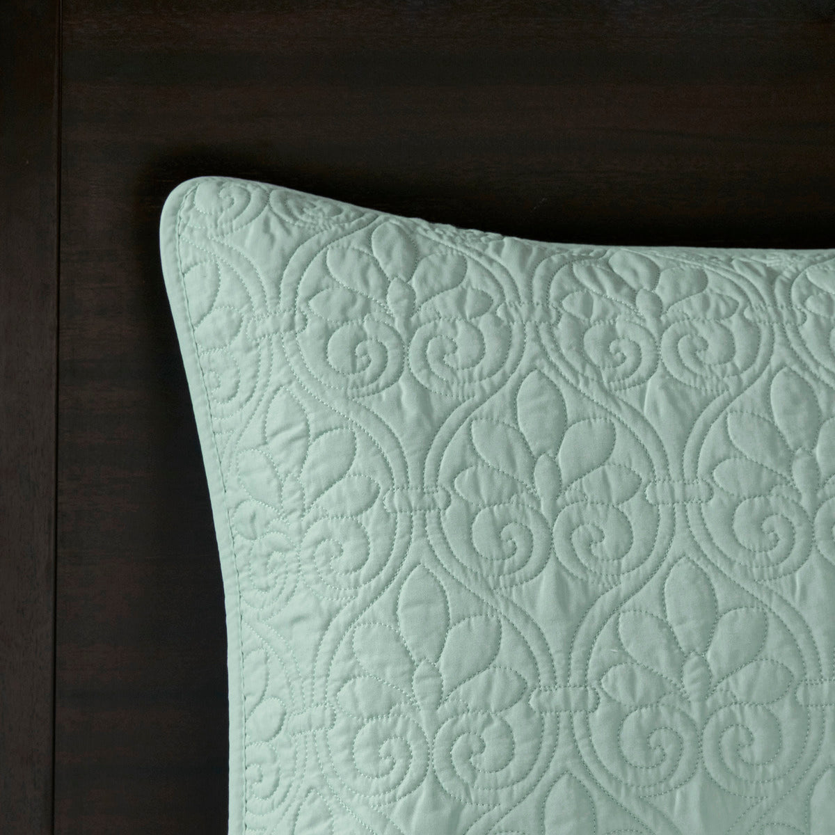 Reversible Quilt Set Seafoam Full Queen Seafoam Cotton