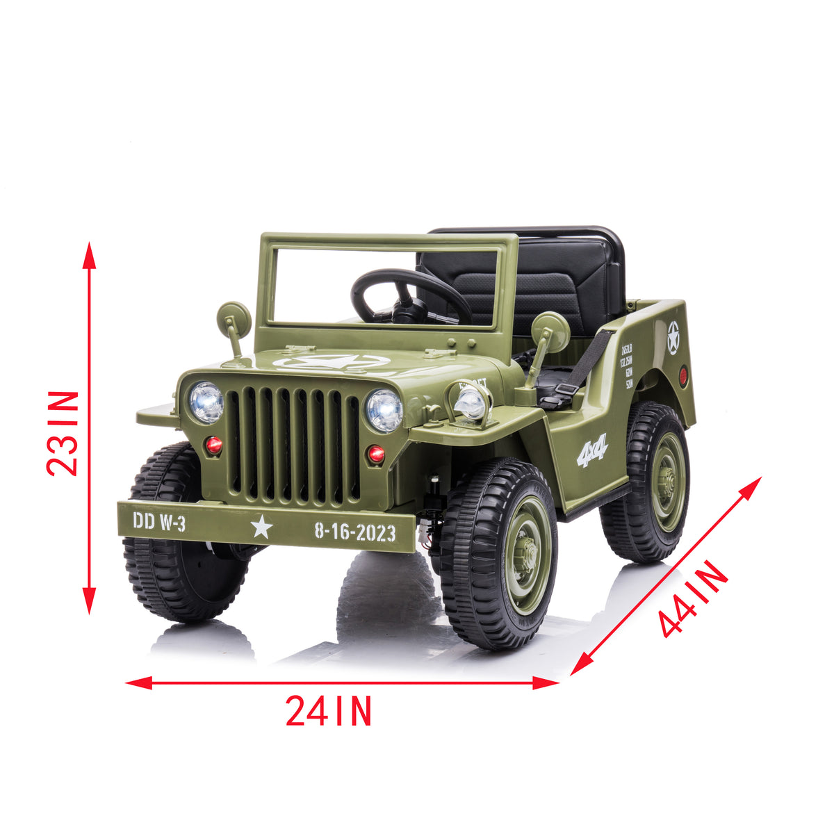 Ride On Car, Kids Electric Car, Tamco Riding Toys For Kids With Remote Control Amazing Gift For 3 6 Years Boys Grils Olive Green 50 99 Lbs 3 To 4 Years Plastic Indoor & Outdoor Use