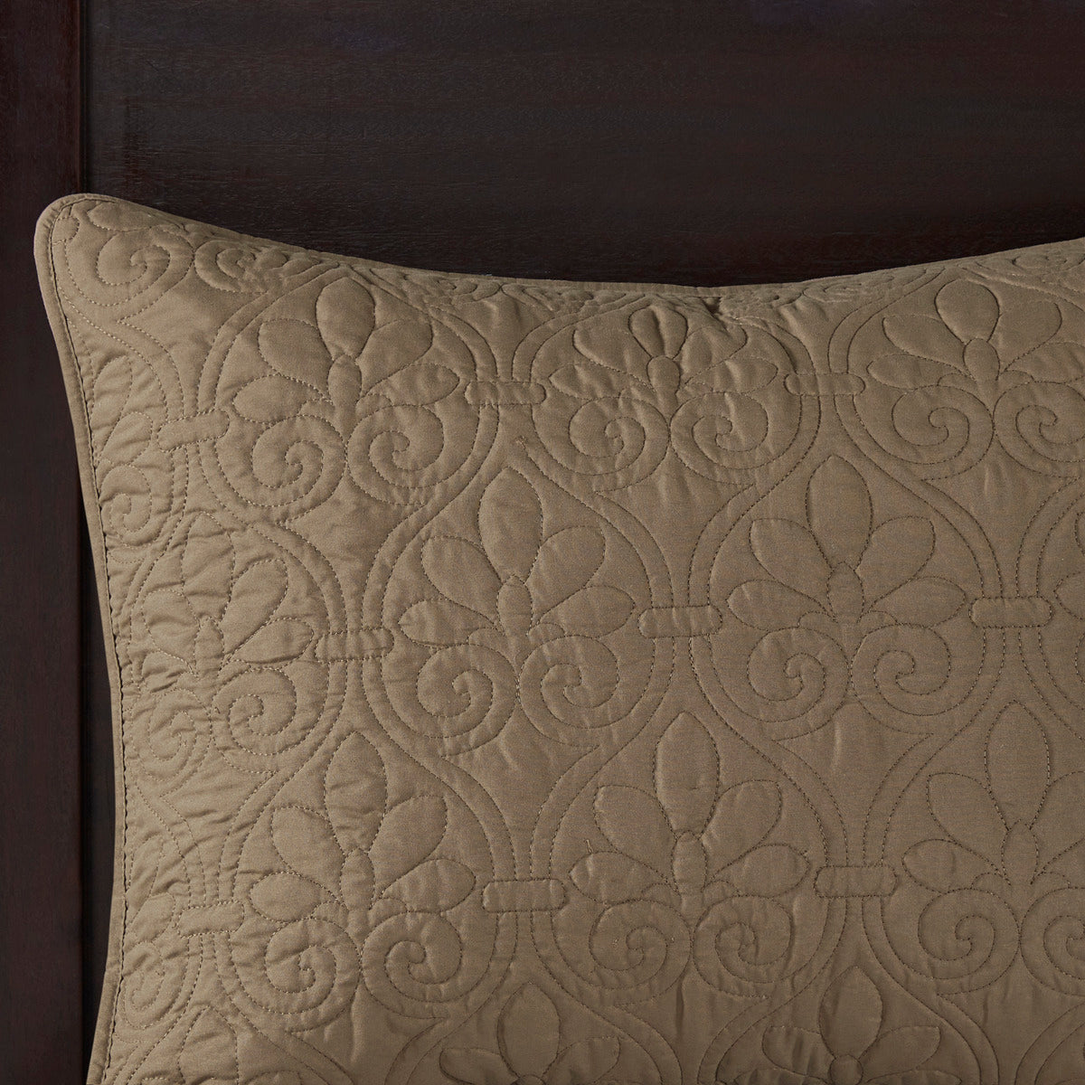 Reversible Bedspread Set Mocha King Mocha Cotton
