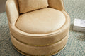 Swivel Chair, 360 Swivel Accent Chair, Barrel Chair For Living Room Bedroom Beige Fabric