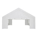 20X32Ft Party Tent Heavy Duty, Large Wedding Event Shelters With 3 Storage Bags & Removable Sidewalls, Outdoor Canopy Gazebo Commercial Tents For Parties Carport Camping Garden Patio White Metal