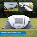 4 6 Persons White Gray Pop Up Boat Tent White Gray Polyethylene