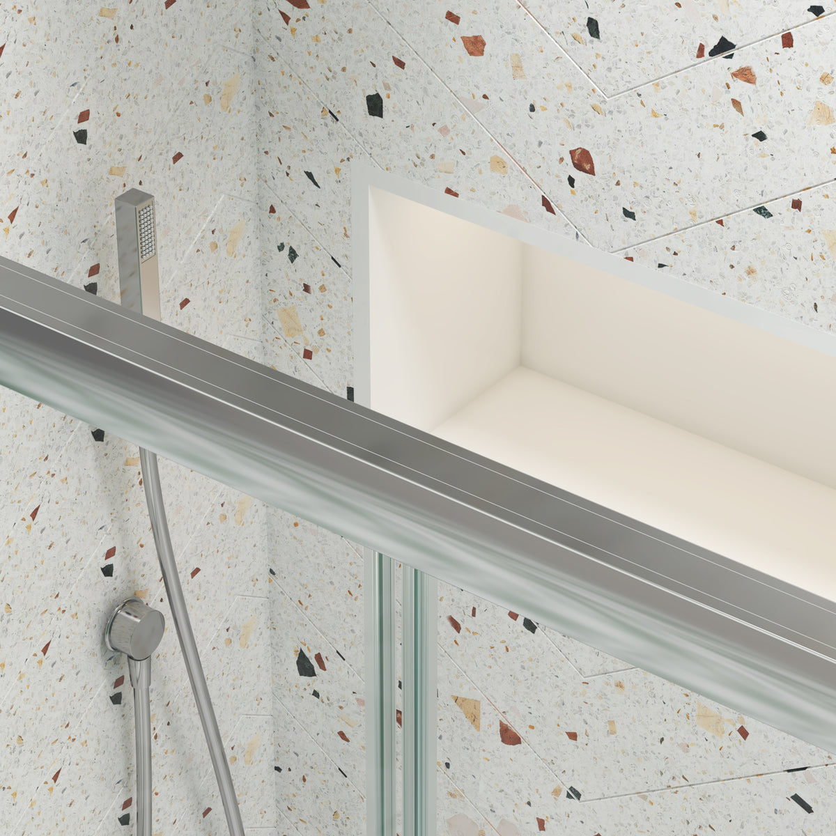Bathtub Bypass Shower Door, Sliding Door, With 1 4" Tempered Glass And Chrome Finish 6058 Chrome Bathroom Aluminium Alloy