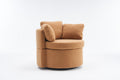 029 Teddy Fabric Swivel And Storage Chair With Back Cushion For Living Room,Khaki Khaki Primary Living Space Modern Foam Teddy