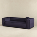 Marshall Modern Grey Boucle Sofa Dark Gray Wood Primary Living Space Mid Century Modern Foam Boucle,Solid Wood 3 Seat