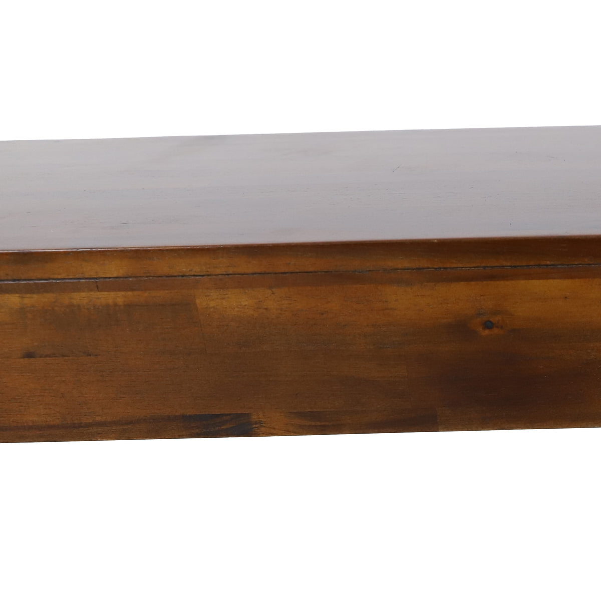 Indoor Solid Wood Bench Set Of 2 Brown Acacia Wood