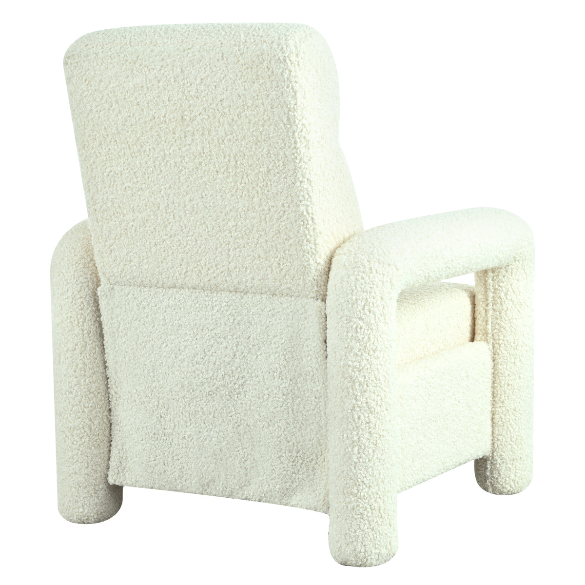 31.25" Push Back Recliner Armchair Upholstered Recliner Chair Single Sofa With Adjustable Backrest For Living Room, Beige Beige Teddy
