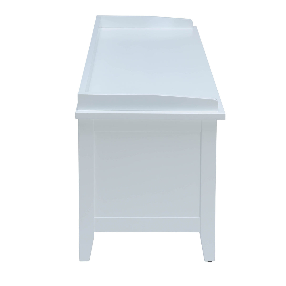 Beige And White Bench With 3 Drawer Beige Wood