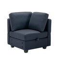 Oversized Modular Sectional Convertible Fabric Sofa Set,Extra Large Sectional Storage Seat Couch For Living Room, 3 Seat Modern Modular Sofa Blue Blue Polyester 3 Seat