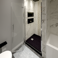 Shower Doors Chrome Tempered Glass