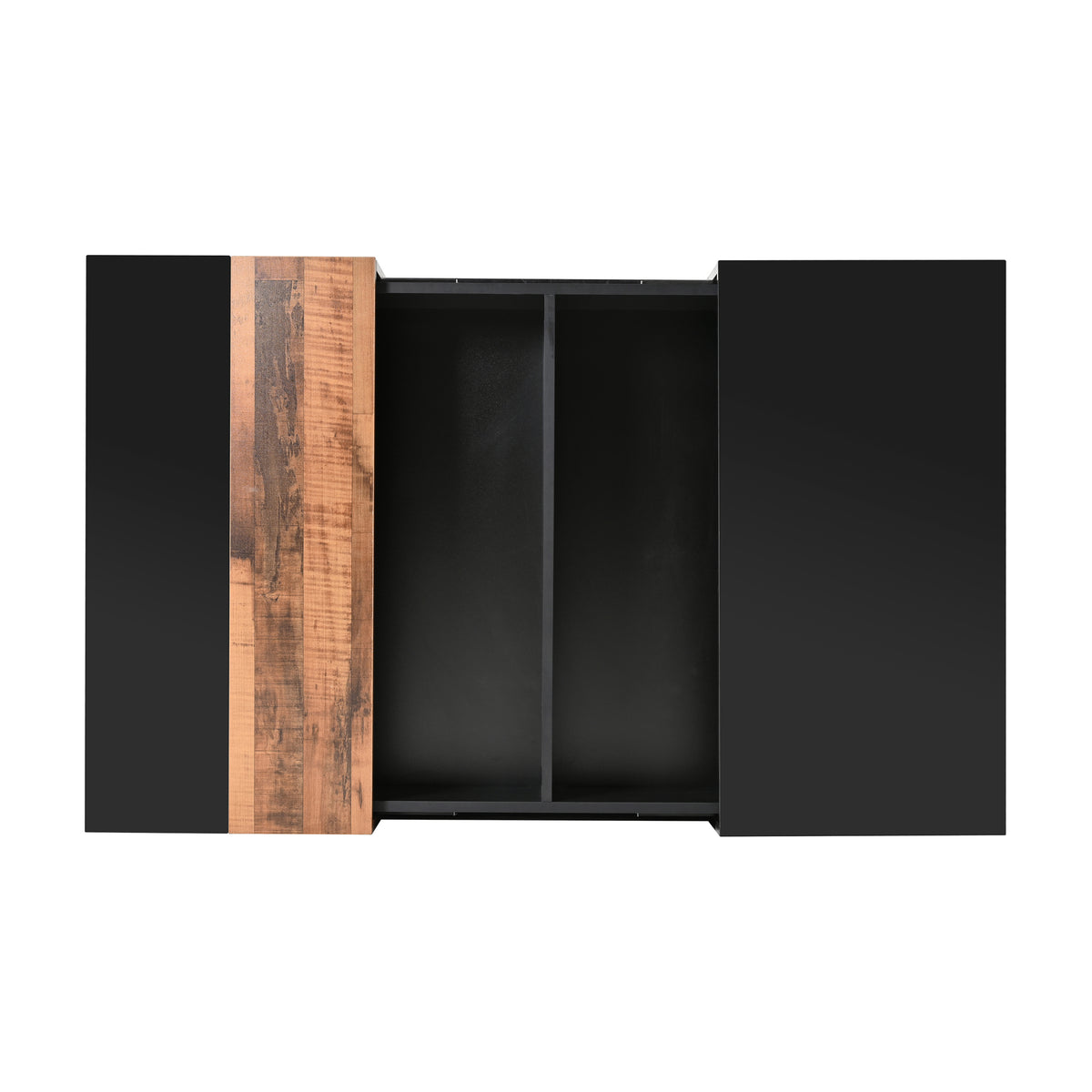 31.4'' X 31.4'' Square Coffee Table With Sliding Tabletop, High Gloss Center Table With Hidden Storage Compartment, Extendable Cocktail Table With Walnut Grain Finish For Living Room, Black Black Square Mdf