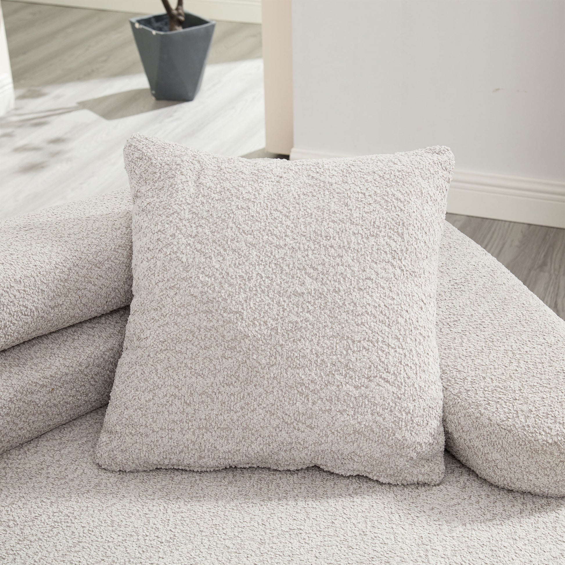 Unique Modeling Design,Upholstered Indoor Furniture,Foam Filled Sleeper Sofa Bed For Living Room,Bedroom,3 Colors Light Gray Primary Living Space Modern Foam Polyester 4 Seat
