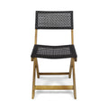 Hillside Bistro Set,2 Chairs 1 Table Brown Wood