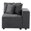 Grey Right Facing Loose Back Accent Chair Grey Primary Living Space Pine Wood Plastic