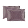 Reversible Quilt Set Purple King Cal King Purple Cotton