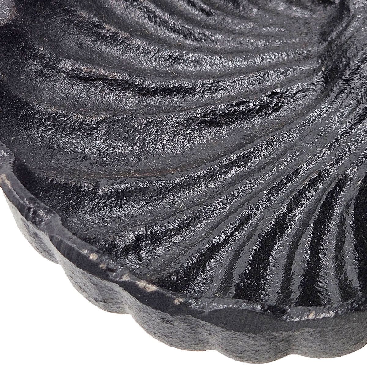 6.3X3.9X8.2" Black Cast Iron Soap Dishes With Mirror Black Iron