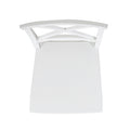 Roshan Farmhouse Acacia Wood Dining Chairs, White Set Of 2 White Acacia Wood
