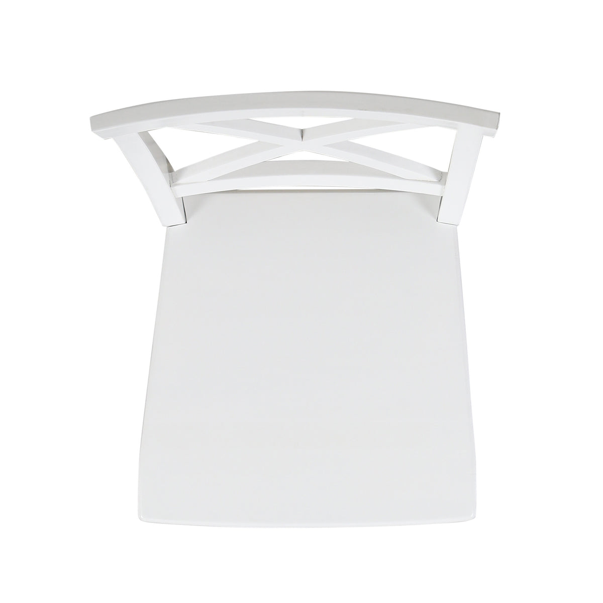 Roshan Farmhouse Acacia Wood Dining Chairs, White Set Of 2 White Acacia Wood