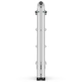 17Ft Multi Position Foldable Aluminum Ladder, A Frame And Straight Ladder, Ansi 250Lbs Grey Aluminium Alloy