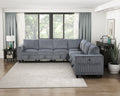 Modern Living Room Furniture Dark Gray Armless Chair With Storage Corduroy Fabric Upholstery 1Pc Modular Armless Chair Dark Gray Primary Living Space Contemporary,Modern Solid Wood