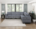 Modern Living Room Furniture 1Pc Dark Gray Chair With One Arm, Storage Pouch And Charging Ports Corduroy Fabric Upholstery Dark Gray Primary Living Space Contemporary,Modern Solid Wood
