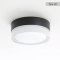 Small Size Flush Mount Ceiling Light 24W Glass Lampshade 2700K Ceiling Light Fixture For Bedroom Kids Room Black Glass,Metal