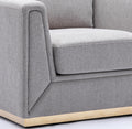 Grey Accent Chair With Cushion Grey Primary Living Space Contemporary Wood Fabric