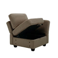 Fabric Modern Modular Sofa Couch With Storage Seats Modular Sectional Sofa 4 Seater Modular Couch For Living Room Brown Brown Polyester 4 Seat