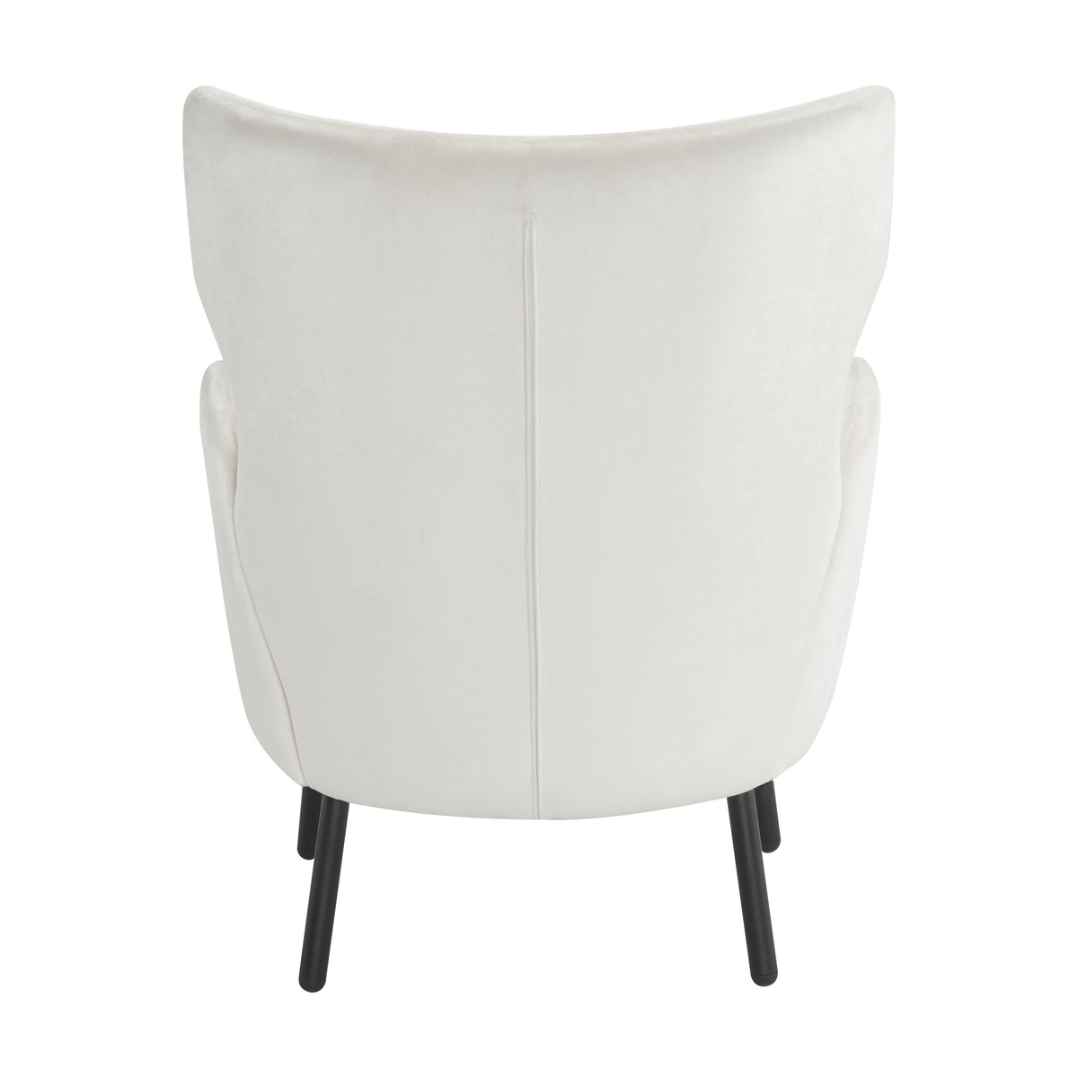 Wing Back Velvet Accent Chair, Modern Living Room Armchair Comfy Upholstered Single Sofa Chair For Bedroom Dorms Reading Reception Room With Metal Legs & Pillow, Beige Beige Velvet