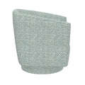 Bralin Blue Swivel Accent Chair Blue Foam Engineered Wood