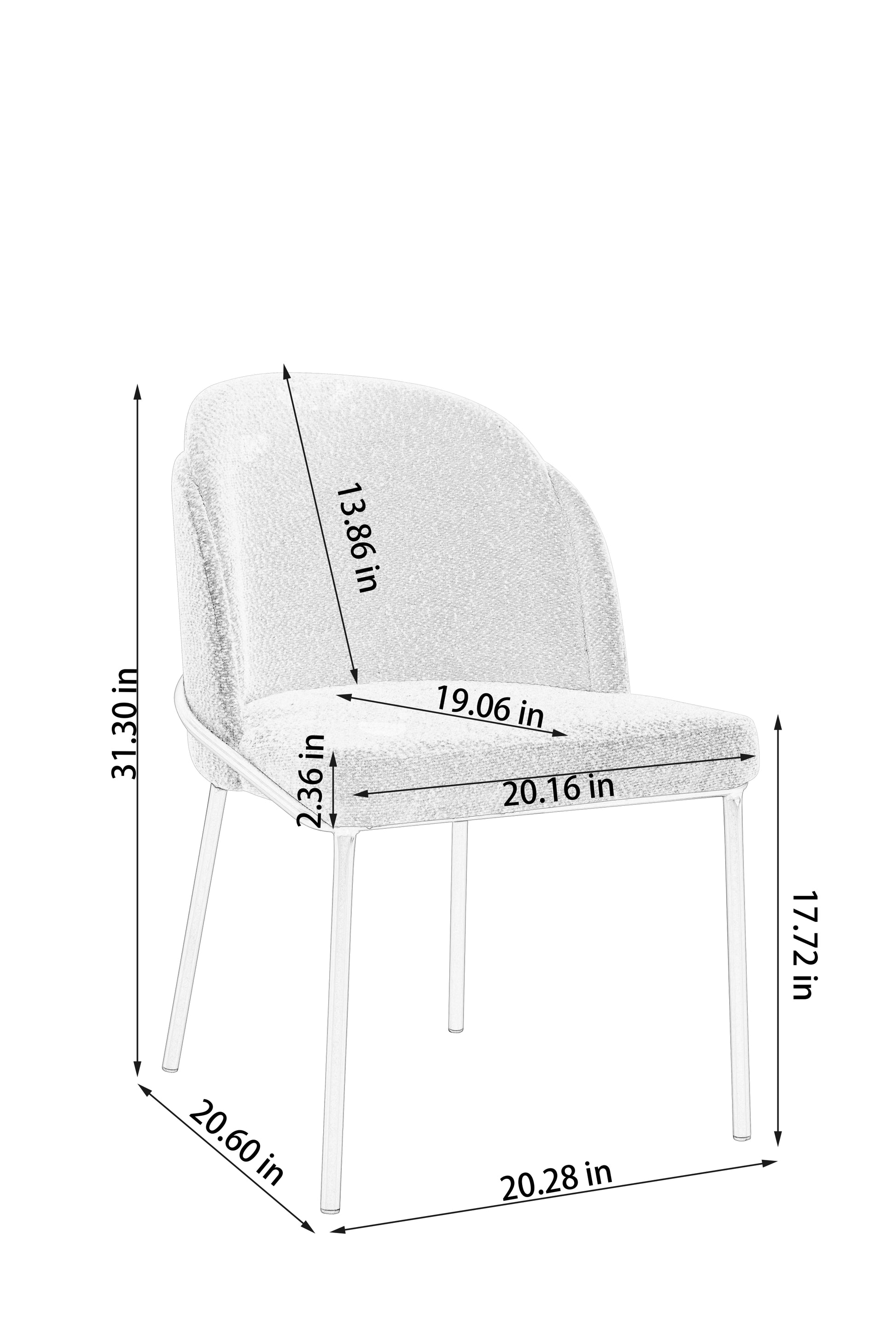 Two Chairs And A Table Set White Mdf Metal
