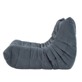 Floor Sofa Bean Bag Chair For Adults Fireside Bean Bag Lounger Memory Foam Chair For Home, Office, Apartment Or Gaming Venue Plain Grey Polyester Primary Living Space Firm Art Deco Armless Foam Polyester Blend
