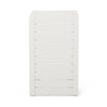 Cape Coral Alu C Shaped Table Grey White Aluminium