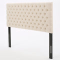 Bierman Headboard Queen Beige Fabric