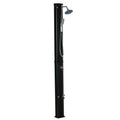 Outsunny 7' Outdoor Solar Heated Shower With 360 Rotating Rainfall & Handheld Shower Head, Foot Shower Faucet, Temperature And Pressure Adjustable, Holds 9.2 Gallons For Backyard Pool Black Plastic