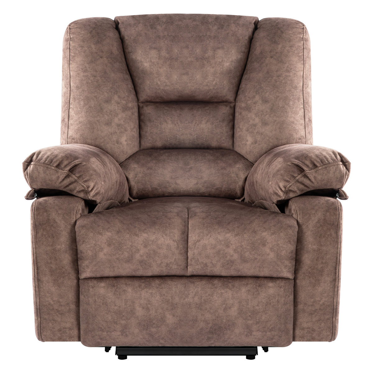 Power Lift Recliner Chair Sofa For Elderly With Massage Brown Velvet Power Remote Metal Primary Living Space Soft Cushion Back Heavy Duty American Design,American Traditional,Classic Pillow Top Arms Foam Velvet