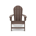 Brown Adirondack Chair Premium Hdpe Poly Lumber For Pool, Patio, And Garden Elegance No Adirondack Brown Weather Resistant Frame American Traditional Hdpe Hdpe