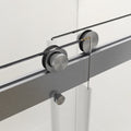 Top Rail Only, Stainless Steel Top Track With Buffer For Shower Door, 24D02P01 T60Bnx Brushed Nickel Stainless Steel
