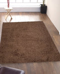 Shaggy Area Rugs, Carpets For Livingroom, 7X10 Area Rugs ,Shaggy Brown Rectangle 8&10 Brown Contemporary Abstract Polypropylene