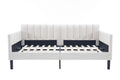 Same As B083121460 Elena Twin Size Ivory Boucle Upholstered Daybed, Ribbed Tufted Backrest, Daybed In Lavish Modern Design, Richly Hued Foam Comfort Box Spring Not Required Twin Ivory Metal Bedroom Classic,Modern,Traditional,Transitional Boucle Boucle