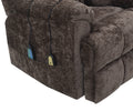 Brown Power Lift Recliner With Heating And Massage Brown Chenille Power Remote Metal Primary Living Space Tight Back Push Button Pillow Top Arms Chenille