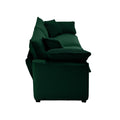 Modern Fabric Living Room Sofa Two Piece Set, Two 2 Seater Sofas With 8 Cushion Upholstery Large Deep Seat Recliner, Green Corduroy Fabric Green Corduroy 5 Seat