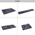 3X5 Area Rugs, Washable Rug, Low Pile, Non Slip, Non Shedding, Foldable, Kid & Pet Friendly Area Rugs For Living Room, Bedroom, Kitchen, Dining Room Rug Perfect Gifts, Black Gray, 3' X 5' Black Gray Chenille Polyester