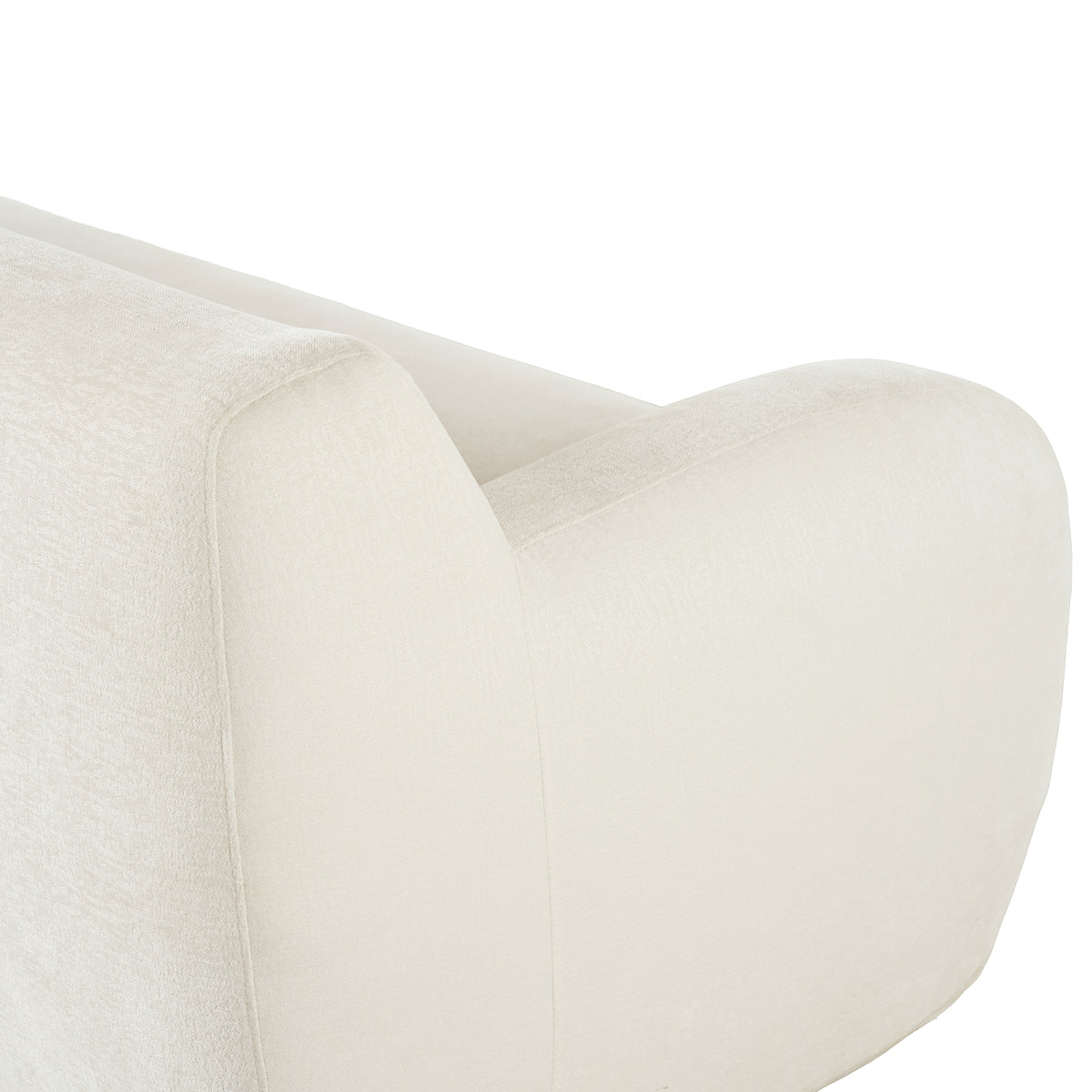 81.5'' Minimalist Curved Upholstered Sofa, 3 Seat Modular Casual Sofa For Living Room, Bedroom, And Apartments Beige Polyester 3 Seat