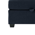 Modular Convertible U Shaped Sectional Sofa Couch With Storage Ottoman Corner Couch For Living Room, Adjustable Arms And Backs Blue Blue Polyester 4 Seat