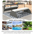 Versatile Outdoor Seat That Converts To Four Seats And A Table, Suitable For Gardens And Lawns Beige Hdpe